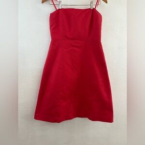 J. Crew red Strapless Cocktail Prom Bridesmaid Dress Size 6